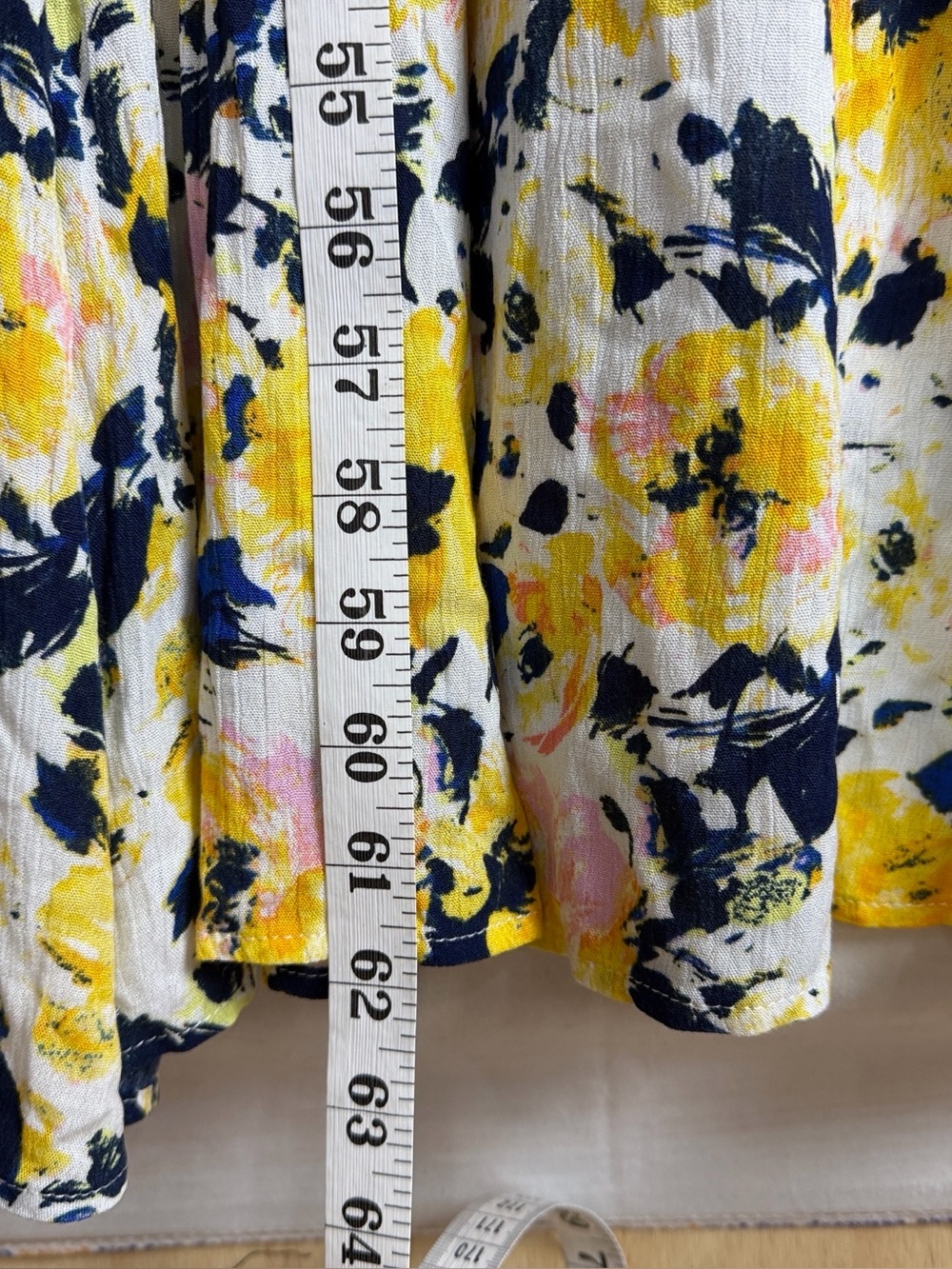 NWT Olivia Grey Maxi Dress — Yellow & Pink Floral XL - Picture 8 of 9